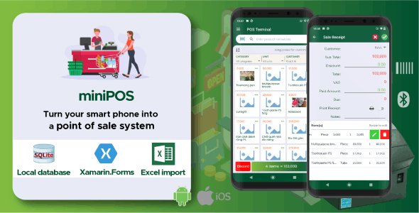 miniPOS – Mobile point of sale Android + iOS applications 1.4.5