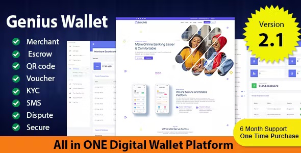 Genius Wallet – Advanced Wallet CMS with Payment Gateway API 3.0