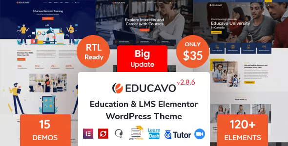 Educavo – Education WordPress Theme 3.1.7