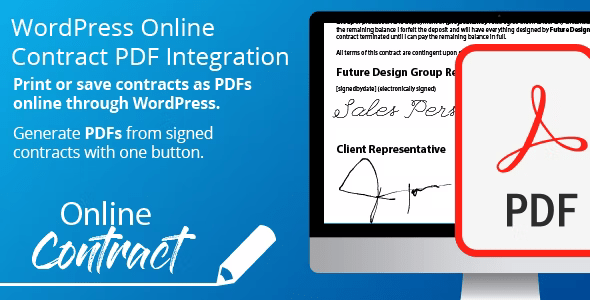 WP Online Contract PDF Print Integration 1.0.2