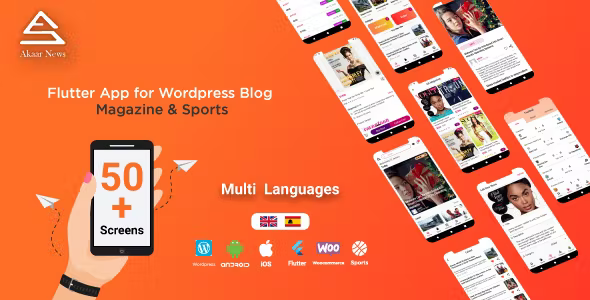 Akaar News – Flutter App for WordPress Blog, Magazine & Sports