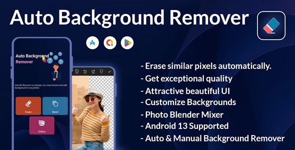 Auto Background Remover – Background Eraser Photo Editor – Auto BG Changer – Photo Blender Mix Photo