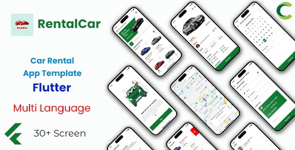 Car Rental App Template in Flutter | RentalCar