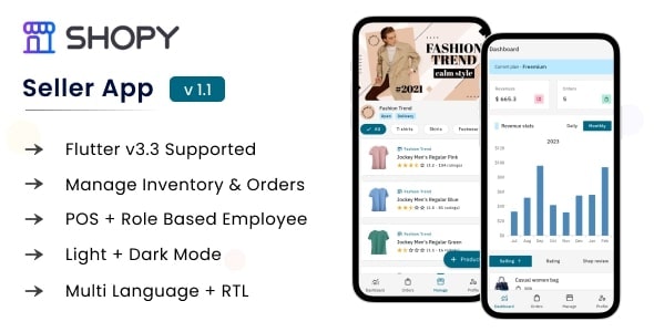 Shopy –  Seller Flutter App