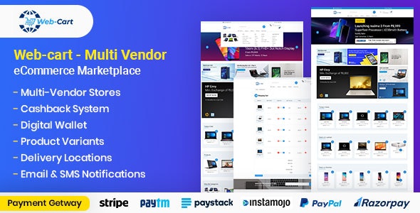 Web-cart – Multi Vendor eCommerce Marketplace