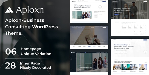 Aploxn – Business Consulting WordPress Theme