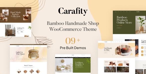 Carafity – Bamboo Handmade Shop WooCommerce Theme