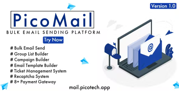 PicoMail – Bulk Email Sending Platform 1.2