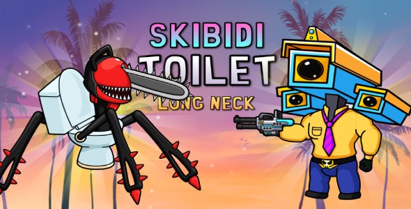 Skibidi Toilet: Long Neck – 100 Levels – HTML5 game – Construct 3 – C3p