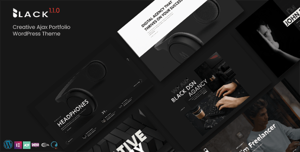 Blackdsn – Creative Ajax Portfolio WordPress Theme