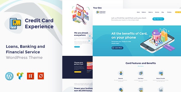 Credit Card Experience | Loan Company and Online Banking WordPress Theme 1.2.11