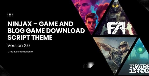 ninjax – Game and Blog / Game Download script Theme