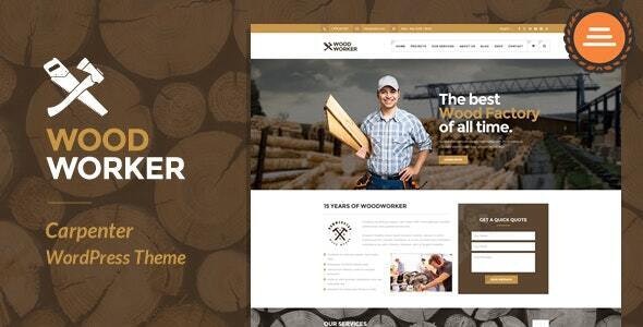 WoodWorker – Carpenter Handy Service WordPress Theme