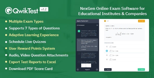 QwikTest – NexGen Online Exam Software 1.4.1