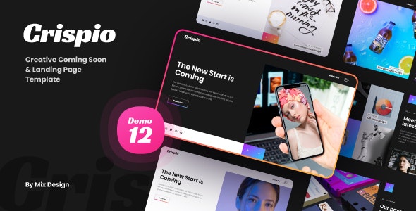 Crispio – Coming Soon and Landing Page Template