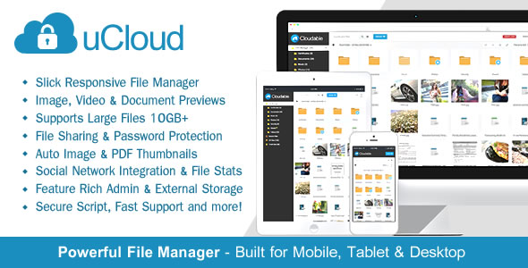 uCloud – File Hosting Script – Securely Manage, Preview  Share Your Files