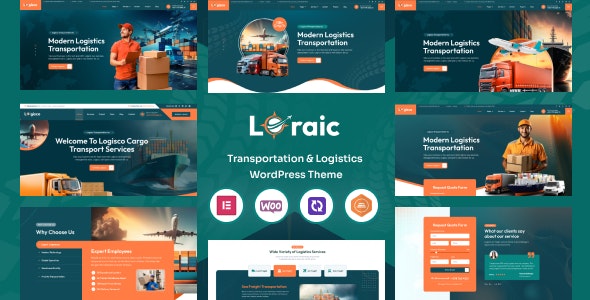 Loraic – Transportation  Logistics WordPress Theme