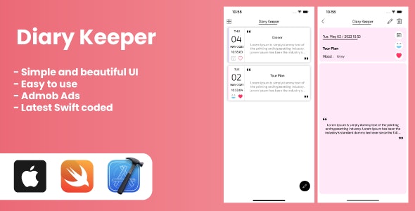 Diary and Notes Keeper – iOS