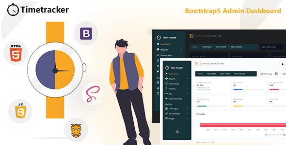 Timetracker – Time Tracking Management Bootstrap5 Admin Template