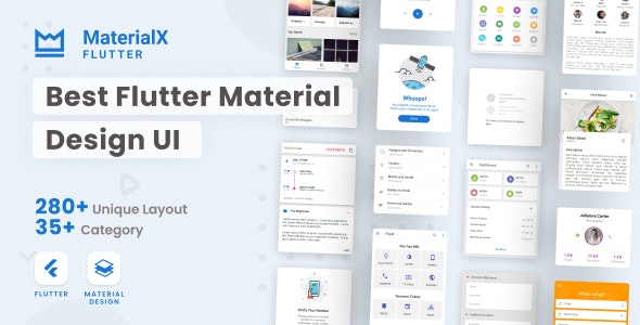 MaterialX Flutter – Flutter Material Design UI