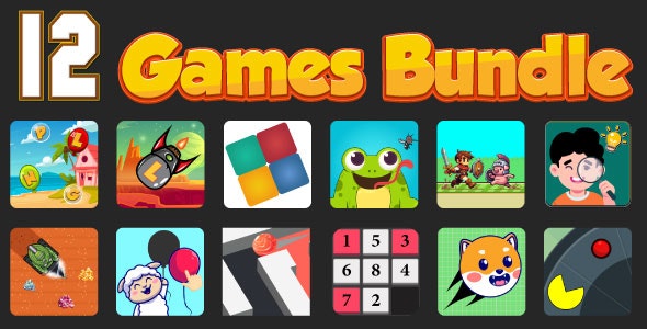 Bundle N°4 :12 HTML5 GAMES – Web, Mobile and FB Instant games(3p and HTML5)