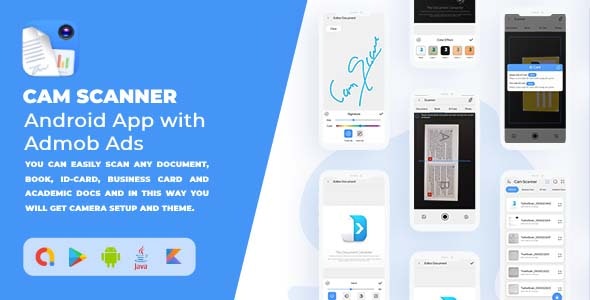 Cam Scanner – 2023 Smart Android App with Admob Ads