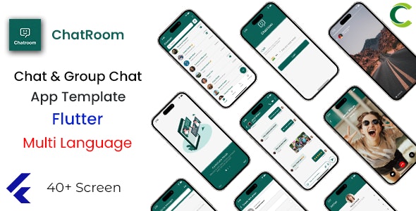 WhatsApp Clone App Template in Flutter | Chat  Group Chat App Template in Flutter | Multi Language