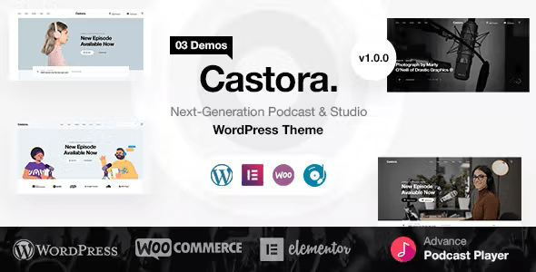 Castora – Podcast WordPress Theme 1.0.2