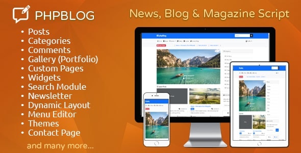 phpBlog – News, Blog  Magazine Script 2.2