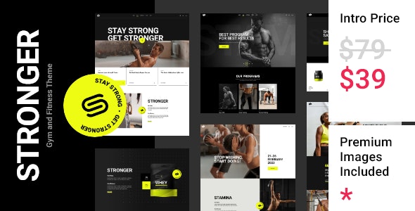 Stronger – Gym and Fitness Theme