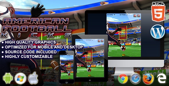 American Football Kicks – HTML5 Sport Game