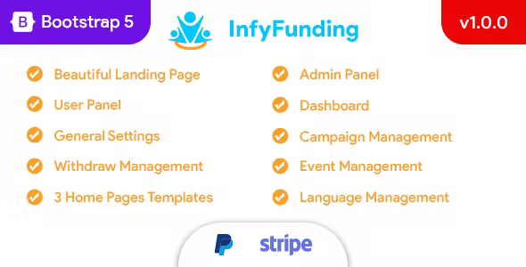 InfyFunding – Laravel Online Crowd Funding / Fund Raising as like Kickstarter, Indiegogo