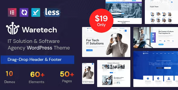 Waretech – IT Solutions  Technology WordPress Theme