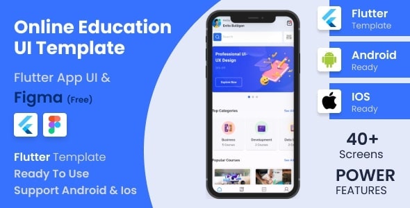 Eduman – Flutter Android  iOS Education Template