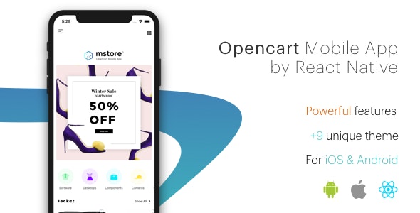 MStore Opencart – the complete react native e-commerce app (Expo version)