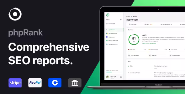 phpRank – SEO Reports  Tools Platform (SaaS)