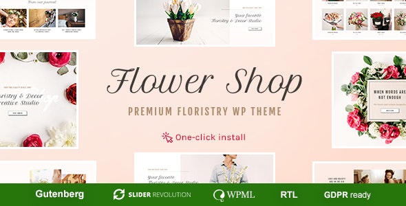 Flower Shop – Decoration Store and Floristic WordPress Theme 1.2.5