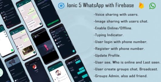 ionic 5 whatsApp clone