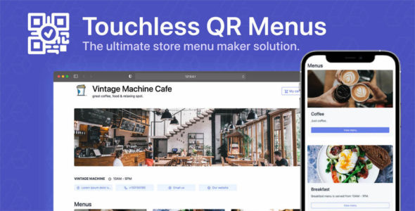 66QrMenu – Touchless QR Menus 24.0.0 [Regular License]