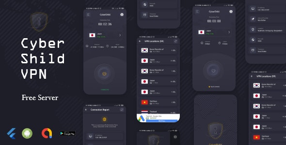 CyberShild Vpn – Flutter Vpn for Android With Admob
