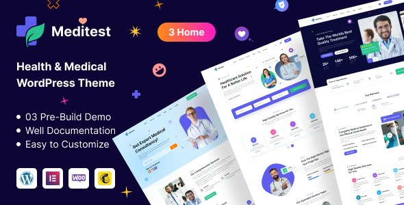 Meditest – Health  Medical WordPress Theme