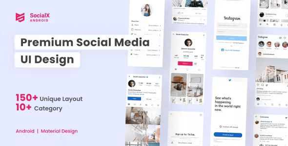 SocialX – Premium Social Media UI Design