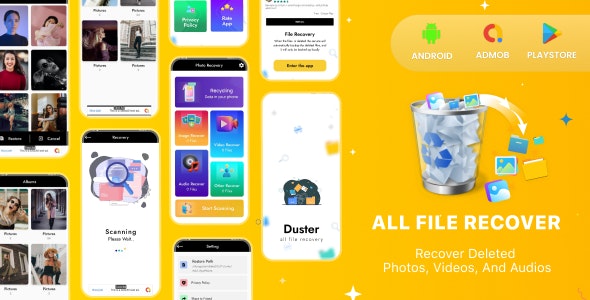 All FIle Recovery Tool App | Gallary Recovery Tools | All File recovery | Admob Ads | Android
