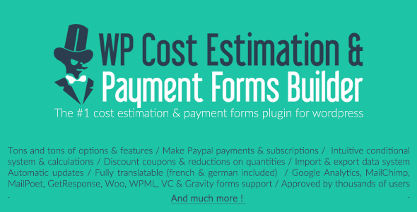 WP Cost Estimation & Payment Forms Builder