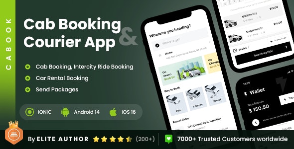 Cab Booking  Package Sending App | Cabook