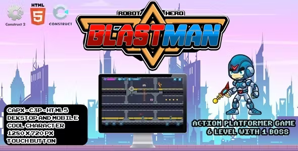 Blastman – Construct 2/3 Game