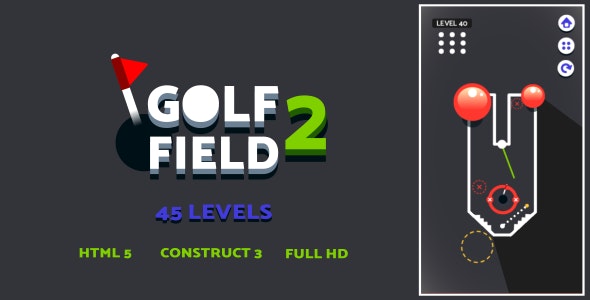 Golf Field 2 – HTML5 Game (Construct3)