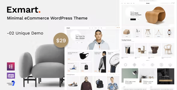 Exmart – Minimal eCommerce WordPress Theme