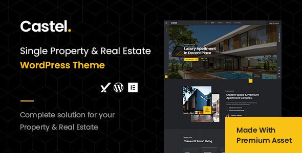 Castel – Single Property  Real Estate WordPress Theme