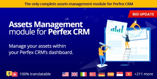 Assets Management module for Perfex CRM – Organize company and client assets 1.1.0c